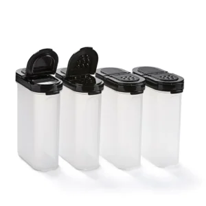 modular-mate-airtight-large-spice-set-set-of-4-black MODULAR MATE AIRTIGHT LARGE SPICE SET (SET OF 4) BLACK