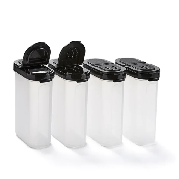 modular-mate-airtight-large-spice-set-set-of-4-black MODULAR MATE AIRTIGHT LARGE SPICE SET (SET OF 4) BLACK