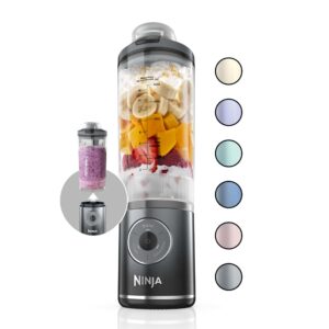 Ninja BC251GY Blast Max, Portable Blender + Twist Go, Personal Blender, Dishwasher Safe, Leakproof, Grey