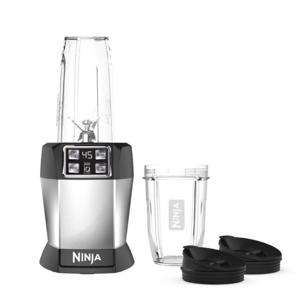 NINJA BL480D Nutri Auto iQ 24 oz. 3-Speed Black High Speed Single Serve Blender