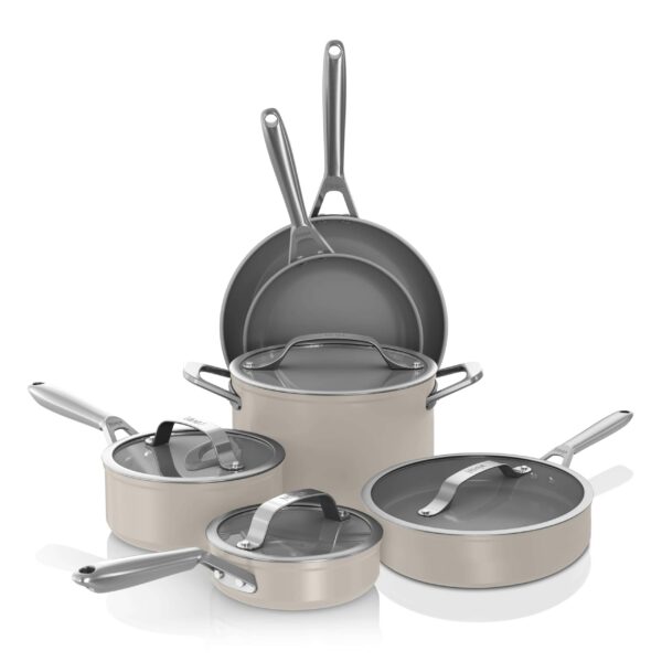 ninja-cw39010st-neverstick-ceramic-pronon-stick-pots-pans-set-with-glass-lids-ptfe-free Ninja CW39010ST NeverStick Ceramic Pro,Non-Stick Pots Pans Set with Glass Lids, PTFE Free