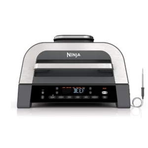 Ninja DG551 Foodi Smart XL 6-in-1 Indoor Grill, 2nd Generation, Black/Silver