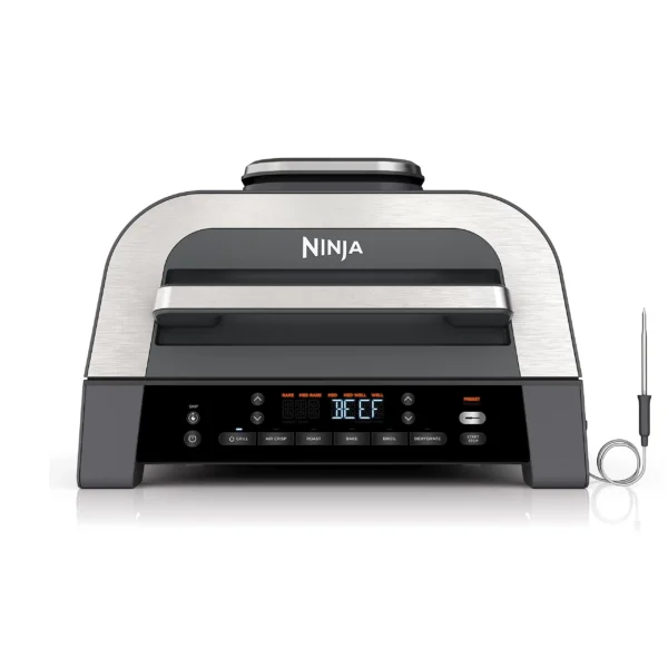 ninja-dg551-foodi-smart-xl-6-in-1-indoor-grill-2nd-generation-black-silver Ninja DG551 Foodi Smart XL 6-in-1 Indoor Grill, 2nd Generation, Black/Silver