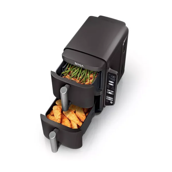 ninja-doublestack-2-basket-air-fryer-doublestack-technology-cooks-4-foods-at-once-space-saving-design-8-qt-black-sl201 Ninja DoubleStack 2-Basket Air Fryer, DoubleStack Technology Cooks 4 Foods at Once, Space Saving Design, 8 QT, Black, SL201