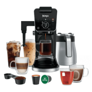 Ninja  DualBrew PRO 12-Cup Specialty Coffee System with Thermal Carafe, K-Cup Compatible, Hot Water System Frother  Black/Silver