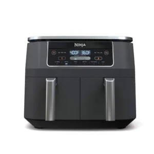 Ninja DZ201 Foodi 8 Quart 6-in-1 DualZone 2-Basket Air Fryer, Grey