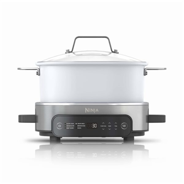 ninja-foodi-6-5-qt-everyday-possiblecooker-stainless-steel-white-multi-cooker-slow-cooker-mc1100 Ninja Foodi 6.5 qt Everyday PossibleCooker, Stainless Steel/White, Multi Cooker, Slow Cooker, MC1100
