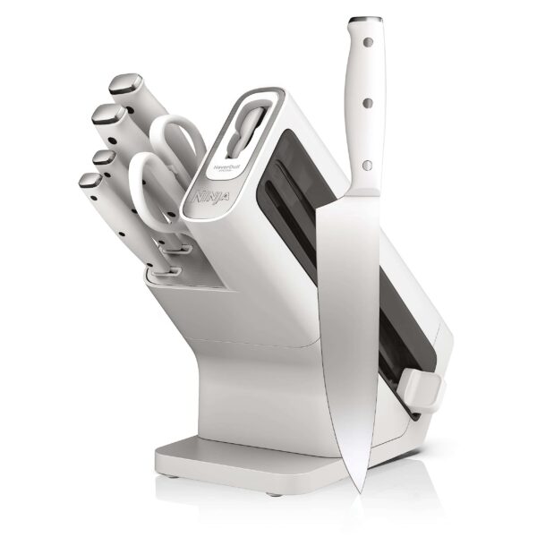 ninja-k12007whbn-neverdull-7-piece-prep-knife-system-essential-high-carbon-stainless-steel-built-in-sharpener-white Ninja K12007WHBN NeverDull 7-Piece Prep Knife System, Essential, High Carbon Stainless Steel, Built-in Sharpener, White