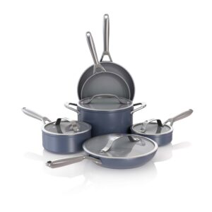 ninja-neverstick-ceramic-pro-10-piece-cookware-set-blue-cw38000 Ninja NeverStick Ceramic Pro 10-Piece Cookware Set, Blue, CW38000