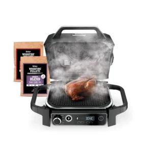ninja-og701-woodfire-outdoor-grill-smoker-7-in-1-master-grill-bbq-smoker-and-air-fryer-in-gray NINJA OG701 Woodfire Outdoor Grill Smoker, 7-in-1 Master Grill, BBQ Smoker and Air Fryer in Gray