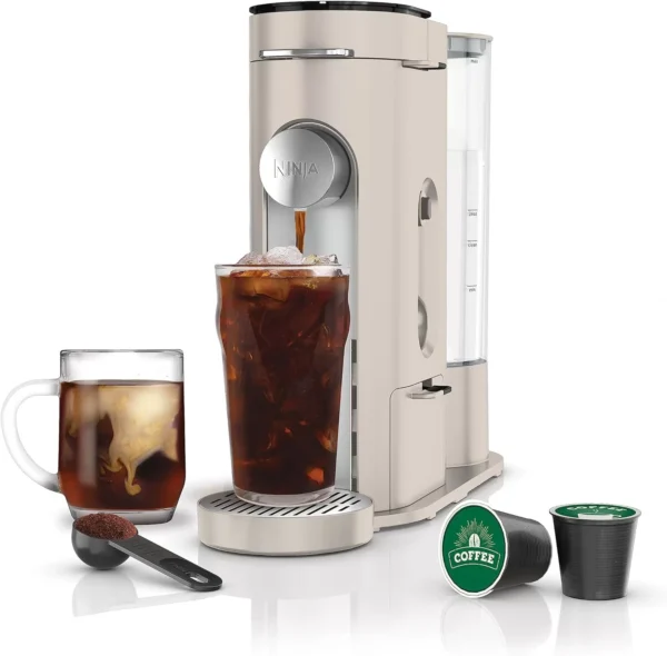 ninja-pb041st-pods-grounds-single-serve-coffee-maker-stone Ninja PB041ST Pods Grounds Single-Serve Coffee Maker, Stone