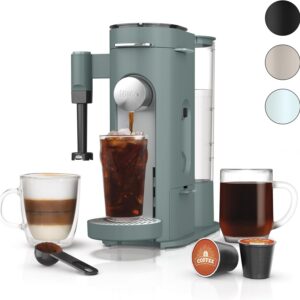 ninja-pods-grounds-specialty-single-serve-coffee-maker-k-cup-pod-compatible-built-in-milk-frother-sage-green-pb051sg Ninja Pods Grounds Specialty Single-Serve Coffee Maker, K-Cup Pod Compatible, Built-In Milk Frother, Sage Green, PB051SG