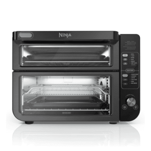 Ninja, Toaster Oven, Double Oven with FlexDoor, FlavorSeal Smart Finish, 13-in-1, Black, DCT402BK