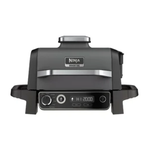 Ninja Woodfire 7-in-1 Outdoor Grill and Smoker 1760-Watt Grey Electric Grill