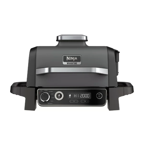 Ninja Woodfire 7-in-1 Outdoor Grill and Smoker 1760-Watt Grey Electric Grill